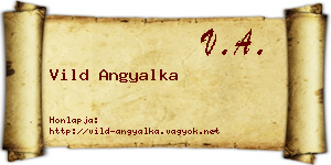 Vild Angyalka névjegykártya